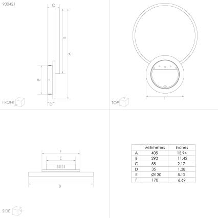 Eglo - LED Dimmelhető mennyezeti lámpa LED/15W/230V fekete + távirányító