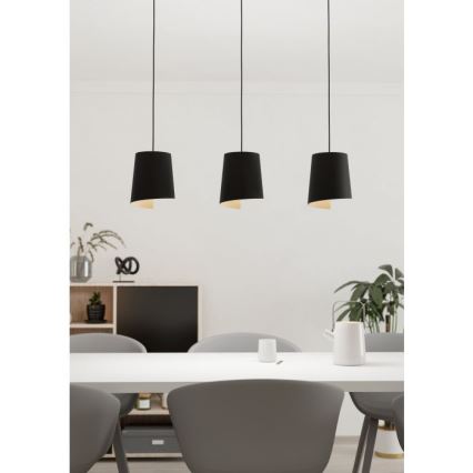Eglo - Csillár zsinóron 3xE27/40W/230V