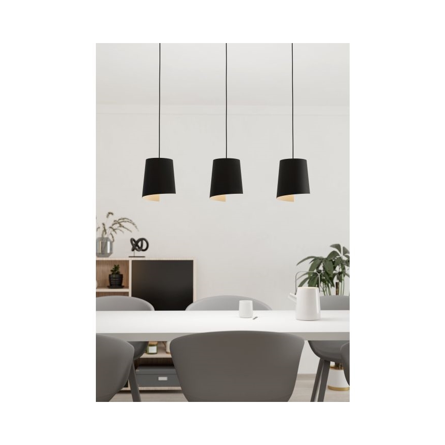Eglo - Csillár zsinóron 3xE27/40W/230V