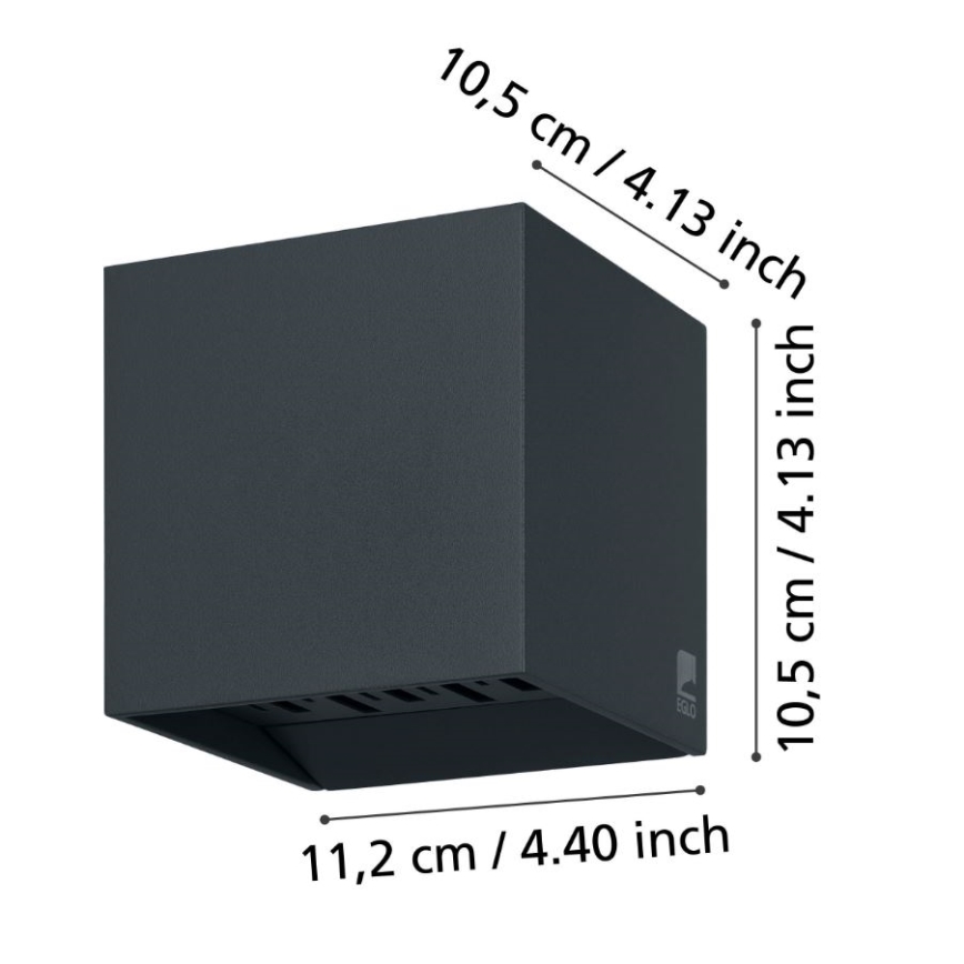 Eglo - LED Kültéri fali lámpa 2xLED/3,3W/230V IP54