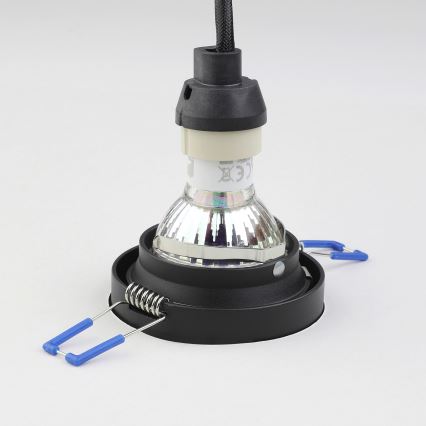 Eglo - Beépíthető lámpa 1xGU10/35W/230V antracit