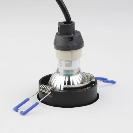 Eglo - Beépíthető lámpa 1xGU10/35W/230V fekete