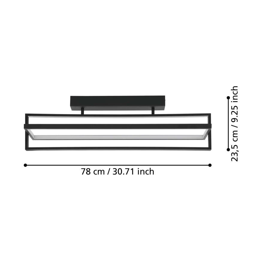 Eglo - LED Dimmelhető mennyezeti lámpa LED/34W/230V + távirányító