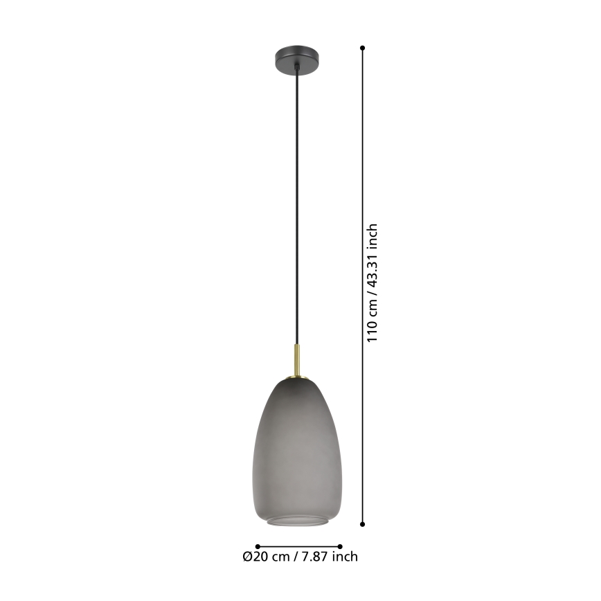 Eglo - Csillár zsinóron 1xE27/40W/230V