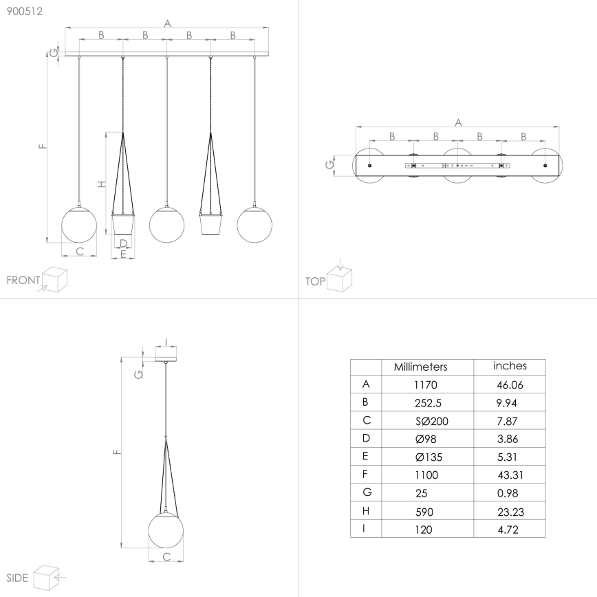 Eglo - Csillár zsinóron 3xE27/40W/230V