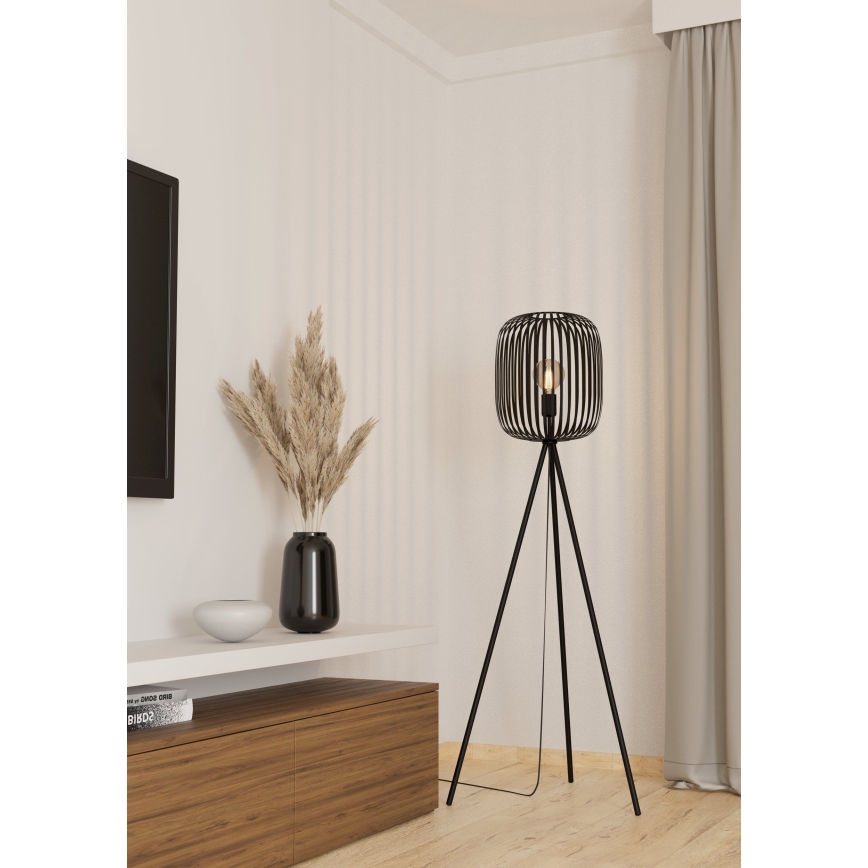 Eglo - Állólámpa 1xE27/40W/230V fekete