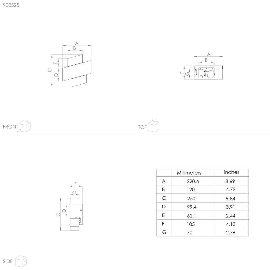 Eglo - Fali lámpa 1xE27/40W/230V fehér