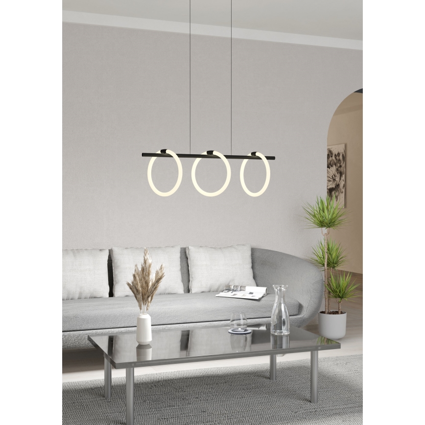 Eglo - LED Csillár zsinóron 3xLED/9W/230V