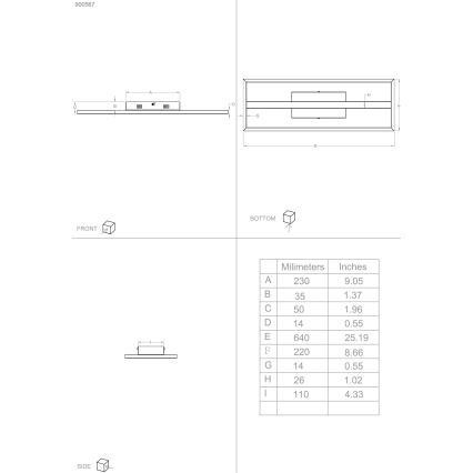 Eglo - LED RGBW dimmelhető mennyezeti lámpa LED/21W/230V 3000-6500K