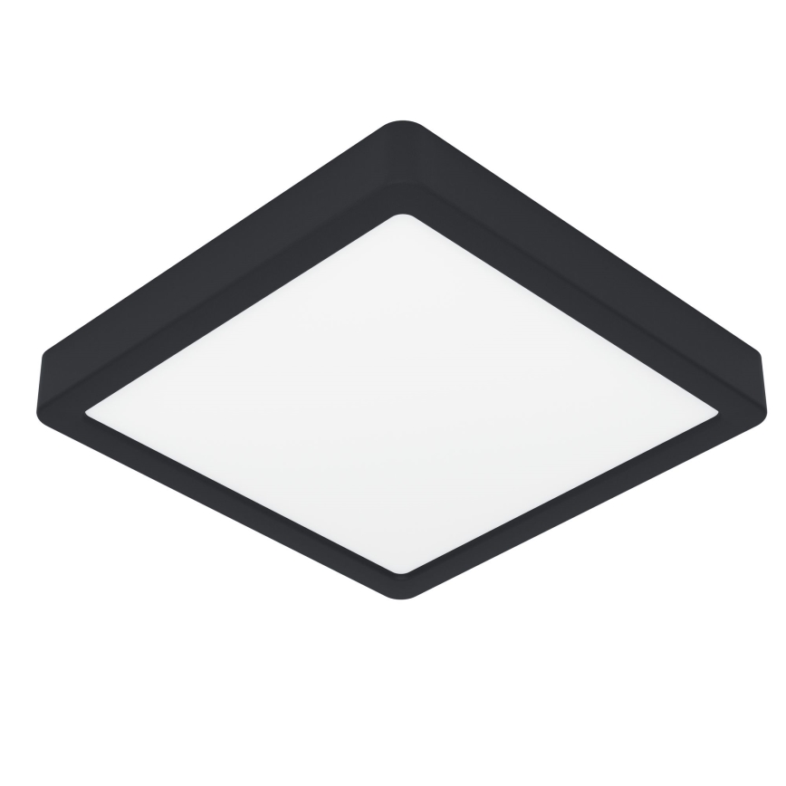 Eglo - Fényerőszabályozható LED mennyezeti lámpatest LED/17W/230V fekete 21x21 cm