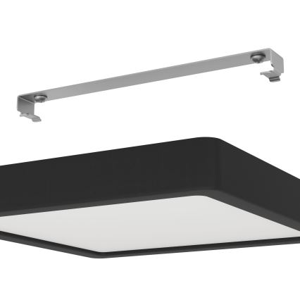 Eglo - Fényerőszabályozható LED mennyezeti lámpatest LED/17W/230V fekete 21x21 cm