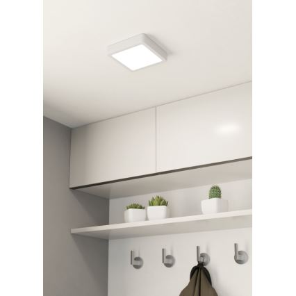 Eglo - LED fényerőszabályozható mennyezeti lámpatest LED/11W/230V fehér 16x16 cm