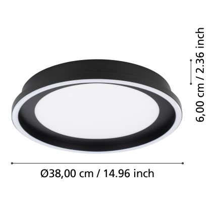 Eglo - LED Dimmelhető mennyezeti lámpa LED/21,5W/230V + távirányító