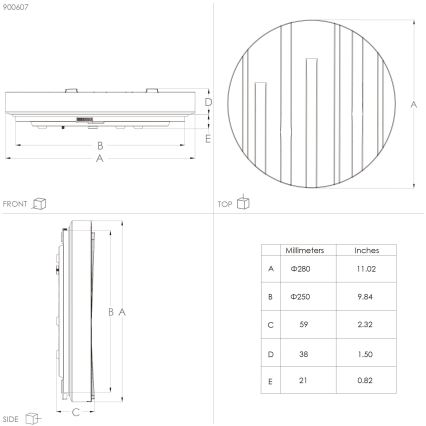 Eglo - LED Mennyezeti lámpa LED/10W/230V á. 28 cm