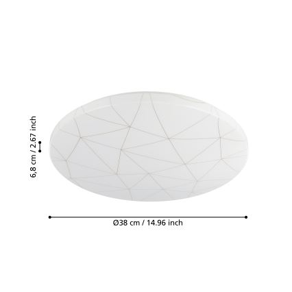 Eglo - LED Mennyezeti lámpa LED/19,5W/230V