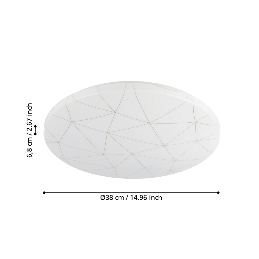 Eglo - LED Mennyezeti lámpa LED/19,5W/230V