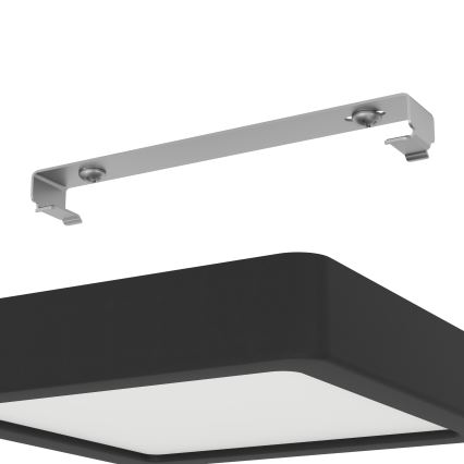 Eglo - LED fürdőszobai mennyezeti lámpatest LED/11W/230V IP44 fekete 16x16 cm