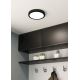 Eglo - LED Fürdőszobai mennyezeti lámpa LED/17W/230V fekete IP44