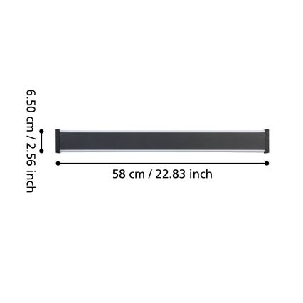 Eglo - LED Kültéri fali lámpa 2xLED/7W/230V 3000K IP55 fekete