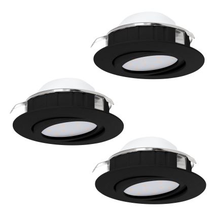 Eglo - KÉSZLET 3x LED Dimmelhető beépíthető lámpa PINEDA LED/5,5W/230V
