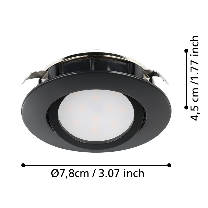 Eglo - KÉSZLET 3x LED Dimmelhető beépíthető lámpa PINEDA LED/5,5W/230V