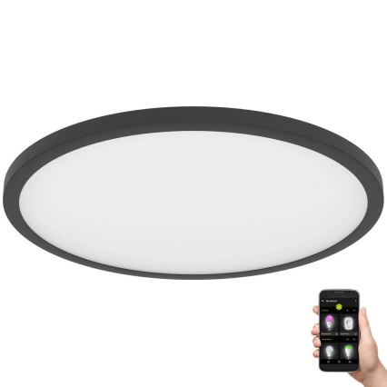 Eglo - LED Dimmelhető mennyezeti lámpa LED/41W/230V átm. 60 cm fekete