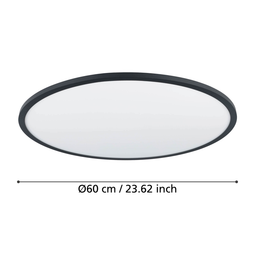 Eglo - LED Dimmelhető mennyezeti lámpa LED/41W/230V átm. 60 cm fekete