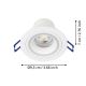 Eglo - LED RGBW Dimmelhető fügesztett mennyezeti lámpa LED/4,7W/230V fehér