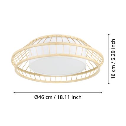 Eglo - LED RGBW Dimmelhető mennyezeti lámpa LED/22W/230V 2700-6500K