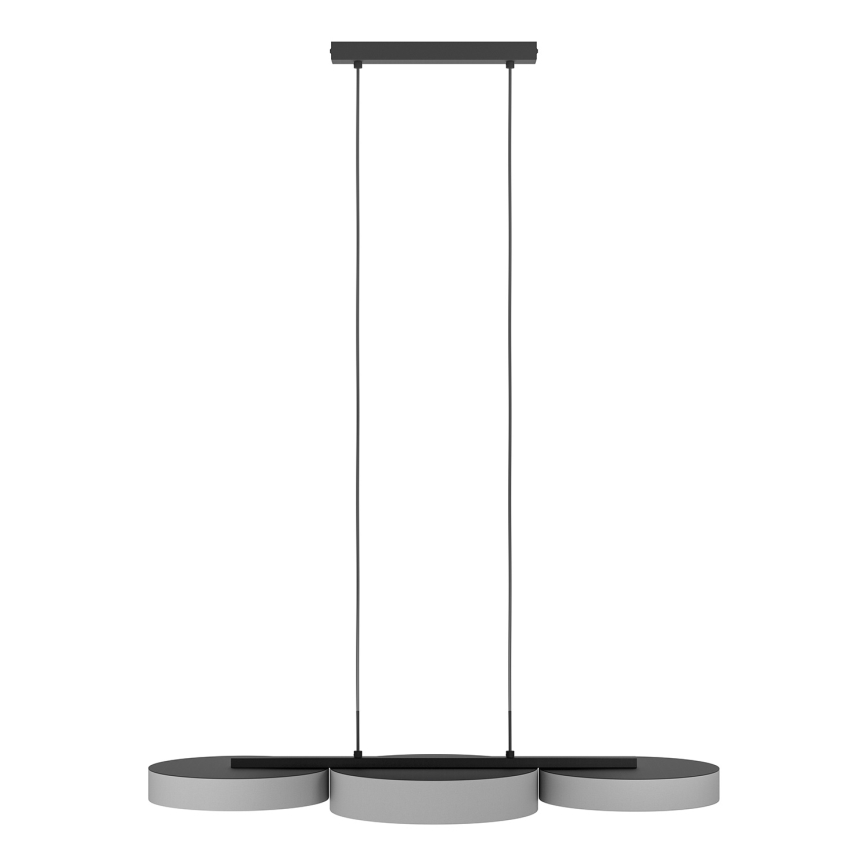 Eglo - LED RGBW Dimmelhető csillár zsinóron 3xLED/7,5W/230V 2700-6500K szürke