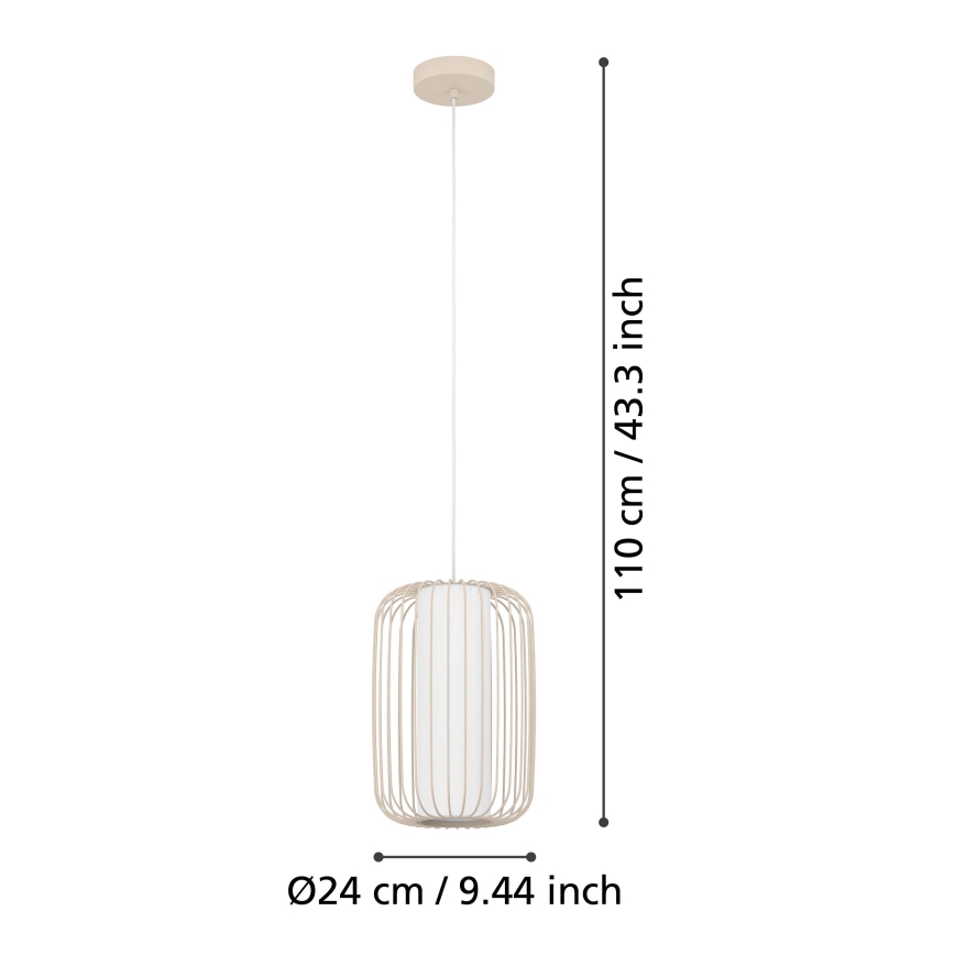 Eglo - Csillár zsinóron 1xE27/40W/230V átm. 24 cm