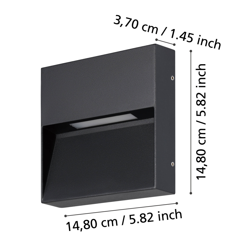 Eglo - LED Kültéri fali lámpa LED/4,8W/230V IP65