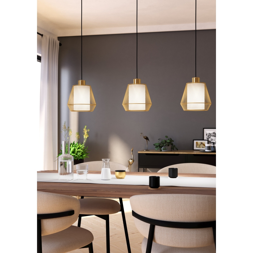 Eglo - Csillár zsinóron 3xE27/40W/230V