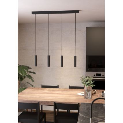 Eglo - LED Dimmelhető csillár zsinóron 4xLED/5,4W/230V