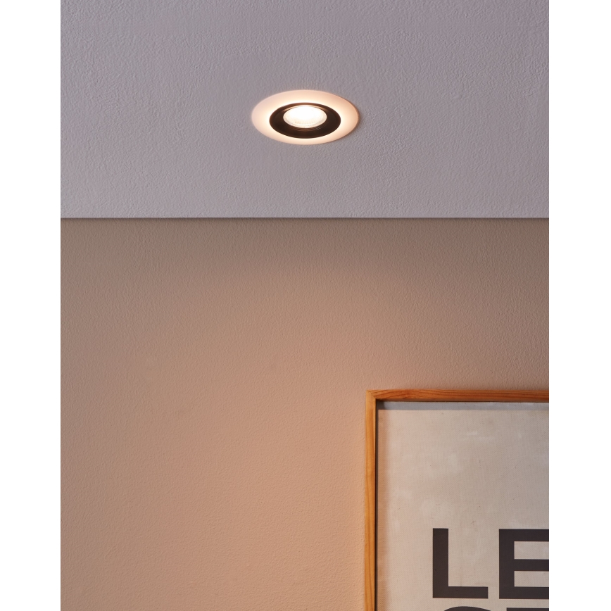 Eglo - LED Beépíthető lámpa LED/4,8W/230V fekete