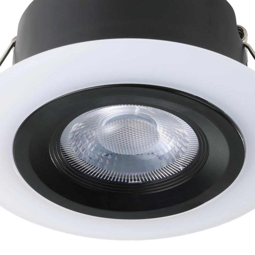 Eglo - 3 darabos LED beépíthető mennyezeti lámpa szett, LED/4,8W/230V, fekete
