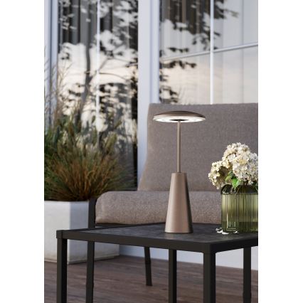 Eglo - LED Dimmelhető érintős kültér lámpa LED/2,8W/5V 2400K/3000K/4000K 5200 mAh IP54 bézs