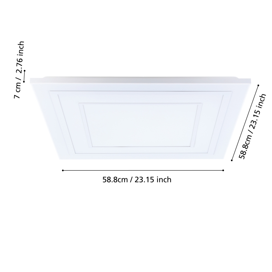 Eglo - LED RGBW Dimmelhető mennyezeti lámpa LED/29W/230V 3000-6500K + távirányítás
