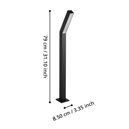 Eglo - LED kültéri lámpa 2xLED/4,5W/230V IP44 fekete
