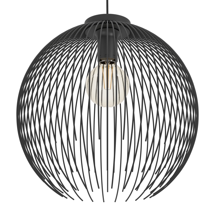 Eglo - Csillár zsinóron 1xE27/40W/230V fekete