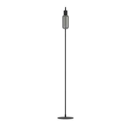 Eglo - Állólámpa 1xE27/4W/230V fekete/füstszínű