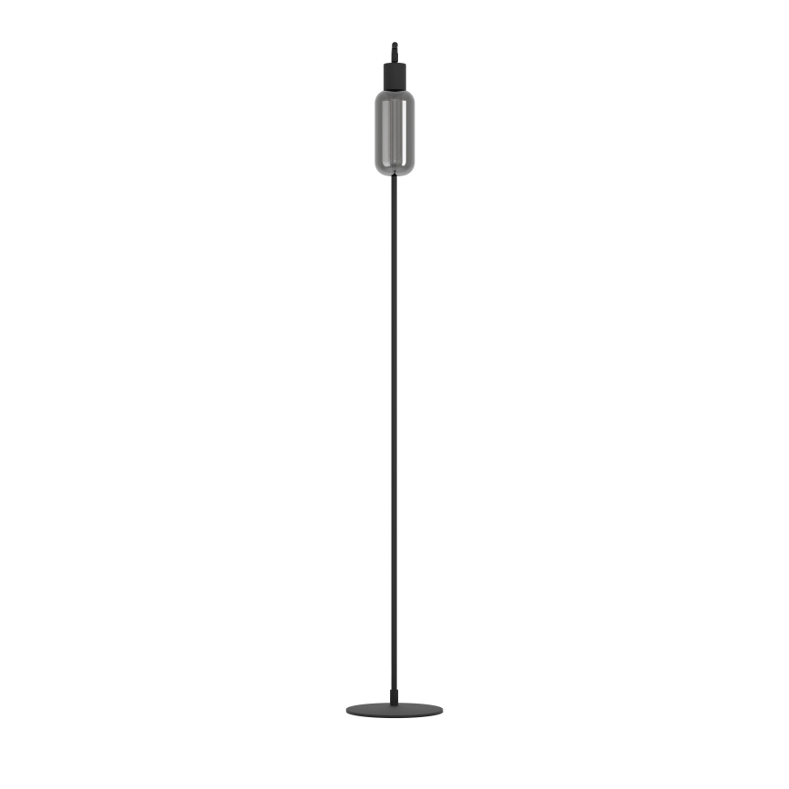 Eglo - Állólámpa 1xE27/4W/230V fekete/füstszínű