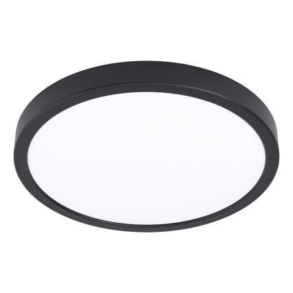 Eglo - mozgásérzékelős mennyezeti LED lámpa LED/20,5W/230V 3000K fekete átm. 28,5 cm