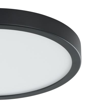Eglo - mozgásérzékelős mennyezeti LED lámpa LED/20,5W/230V 3000K fekete átm. 28,5 cm