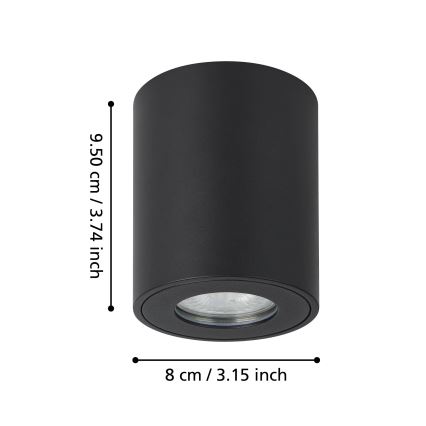 Eglo - Kültéri spotlámpa 1xGU10/5W/230V átm. 8 cm IP44