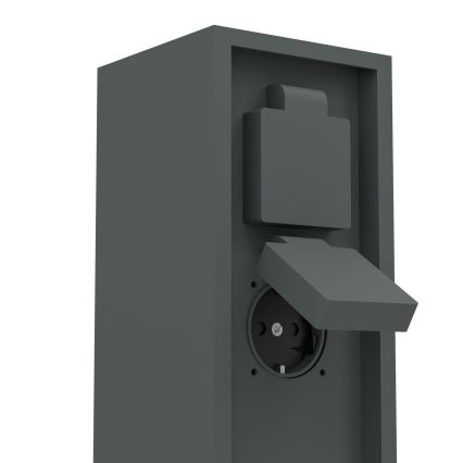 Eglo - Kültéri konnektoroszlop IP54 SCHUKO antracit