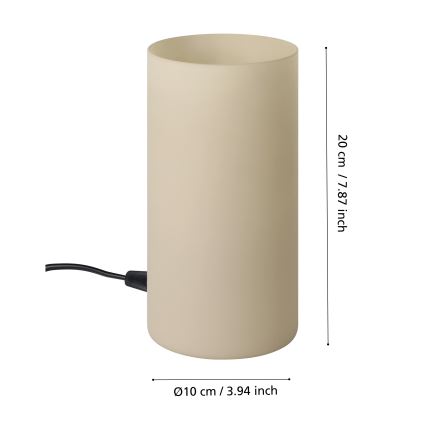 Eglo - Asztali lámpa 1xE14/40W/230V bézs