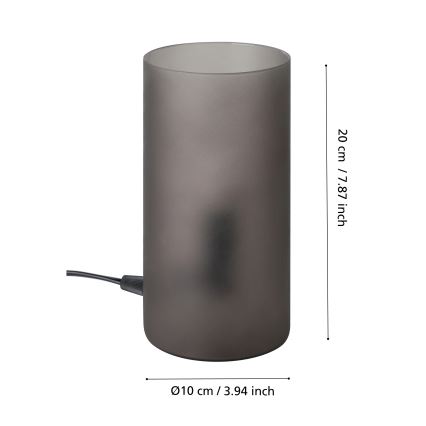 Eglo - Asztali lámpa 1xE14/60W/230V fekete