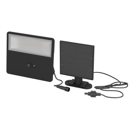 Eglo - LED napelemes fali lámpa érzékelővel LED/6,7W/3,7V 2400 mAh IP44 fekete
