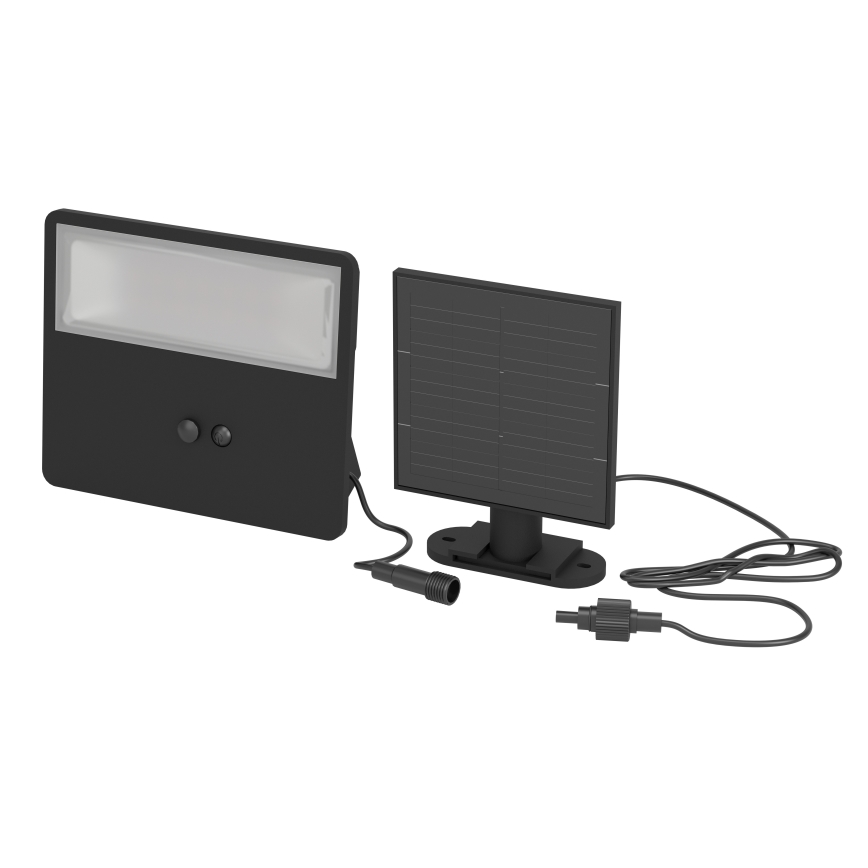 Eglo - LED napelemes fali lámpa érzékelővel LED/6,7W/3,7V 2400 mAh IP44 fekete